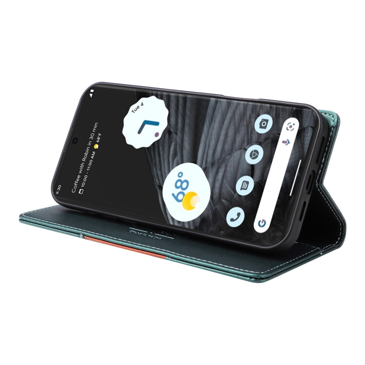 For Google Pixel 7 Pro GQUTROBE G01 RFID Anti-theft Leather Phone Case(Green)