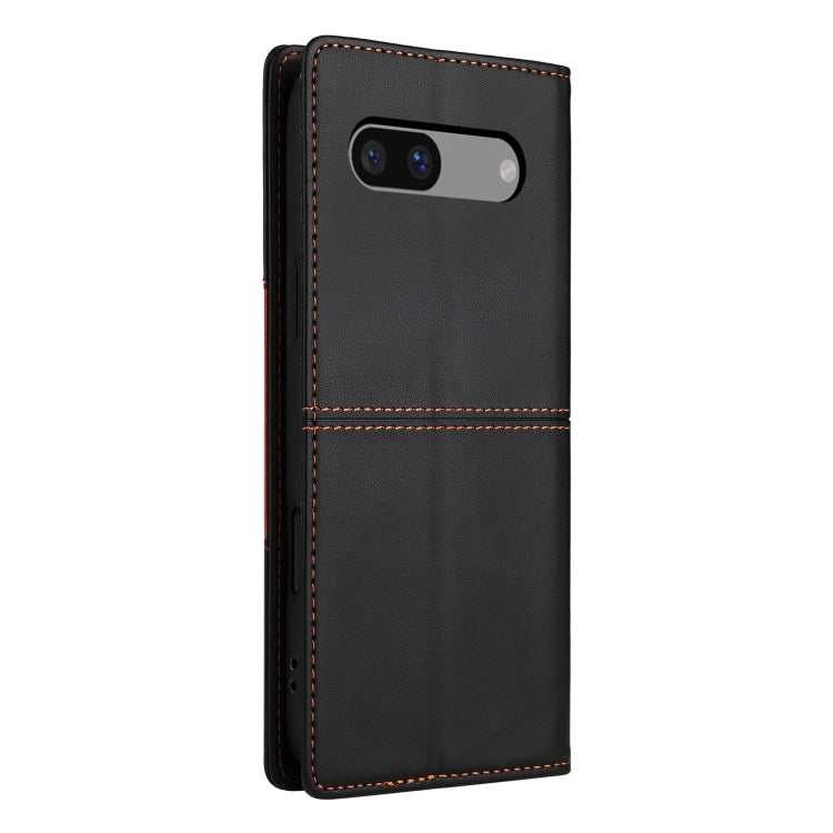 For Google Pixel 7a GQUTROBE G01 RFID Anti-theft Leather Phone Case(Black)