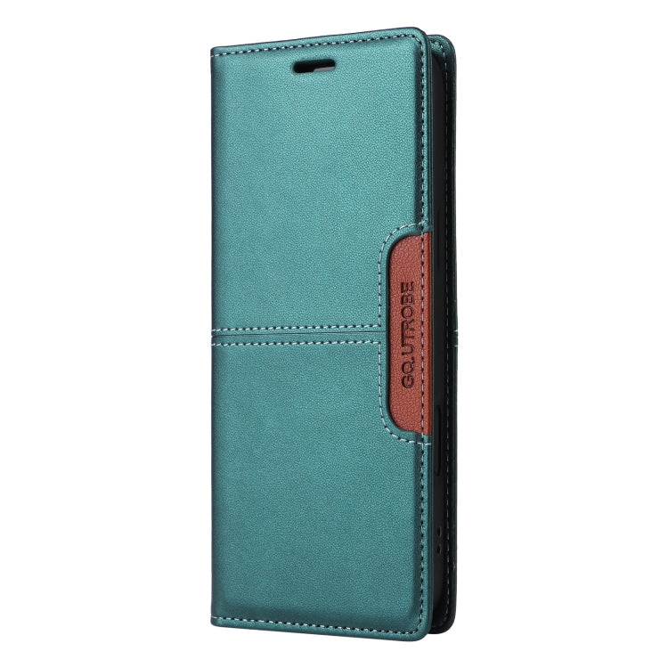 For Google Pixel 7a GQUTROBE G01 RFID Anti-theft Leather Phone Case(Green)