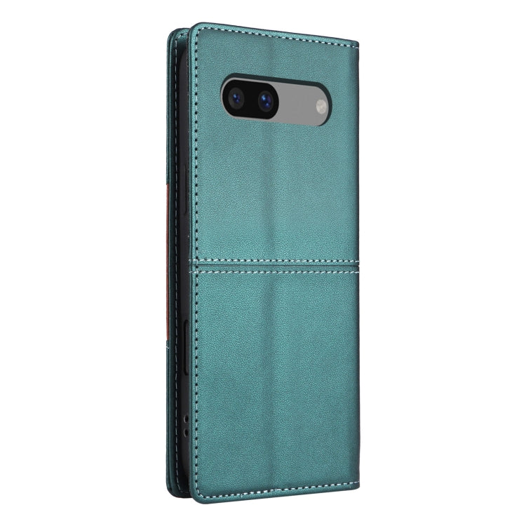 For Google Pixel 7a GQUTROBE G01 RFID Anti-theft Leather Phone Case(Green)