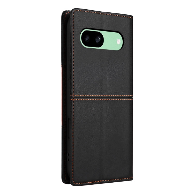 For Google Pixel 8a GQUTROBE G01 RFID Anti-theft Leather Phone Case(Black)