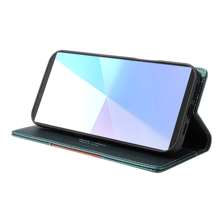For Sony Xperia 10 VI GQUTROBE G01 RFID Anti-theft Leather Phone Case(Green)