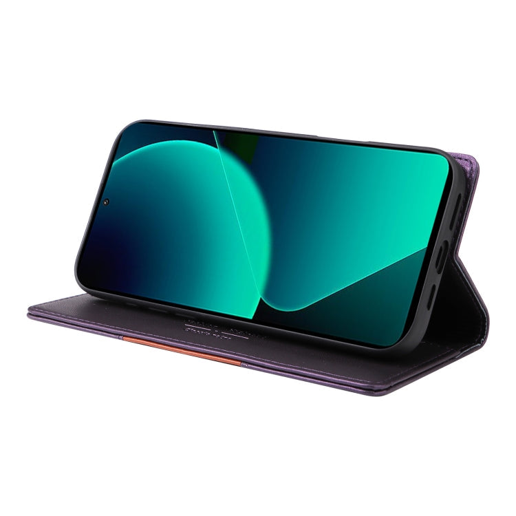 For Xiaomi 13T / 13T Pro GQUTROBE G01 RFID Anti-theft Leather Phone Case(Purple)