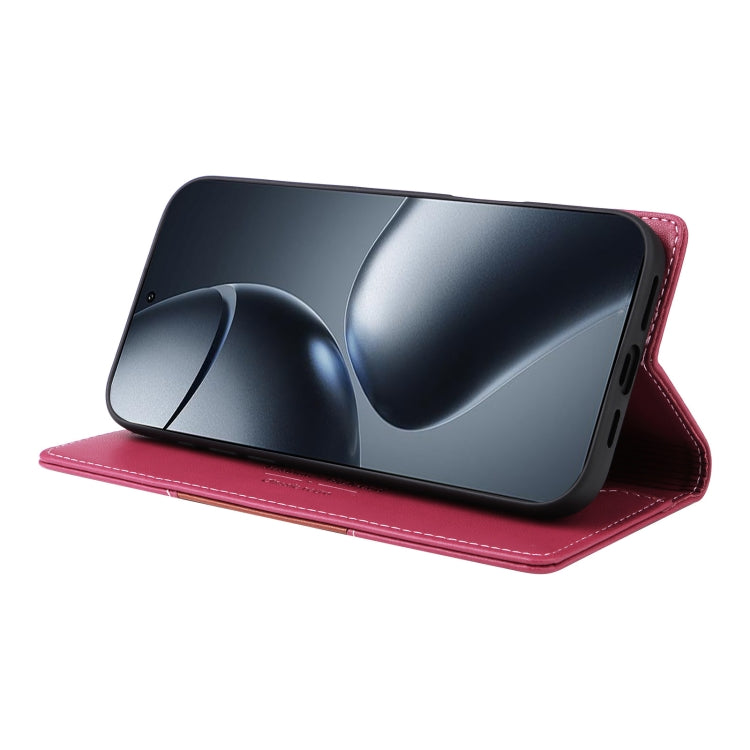 For Xiaomi 14T Pro GQUTROBE G01 RFID Anti-theft Leather Phone Case(Red)