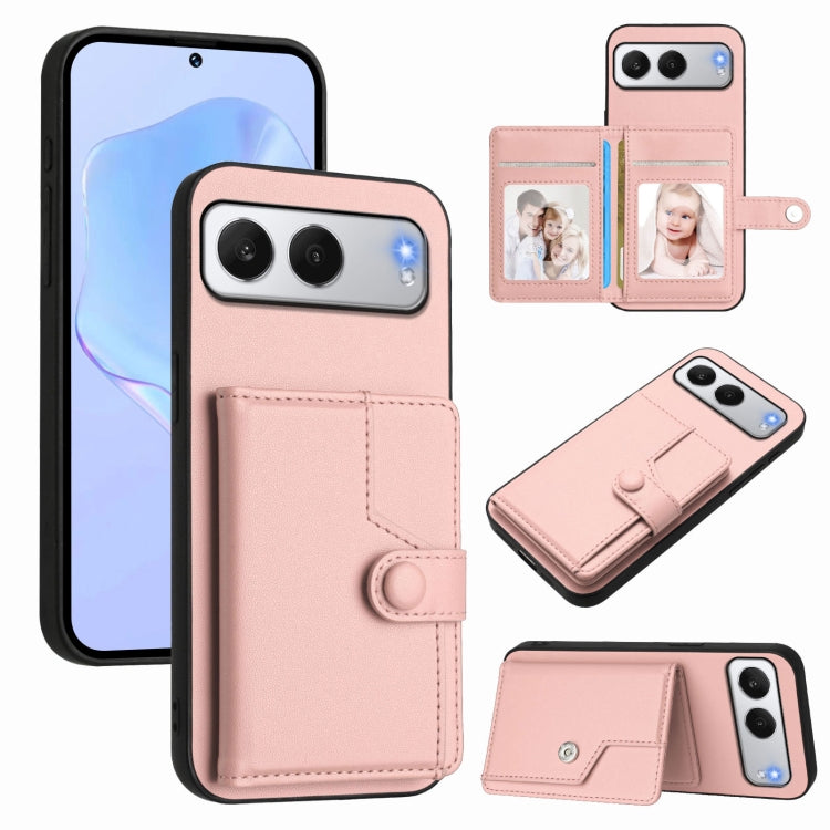 Button Card Bag RFID Anti-theft Phone Case, For OnePlus 13T, For OnePlus Ace 5 / Ace 5 Pro, For OnePlus Nord 4, For OnePlus Nord CE4 Lite 5G