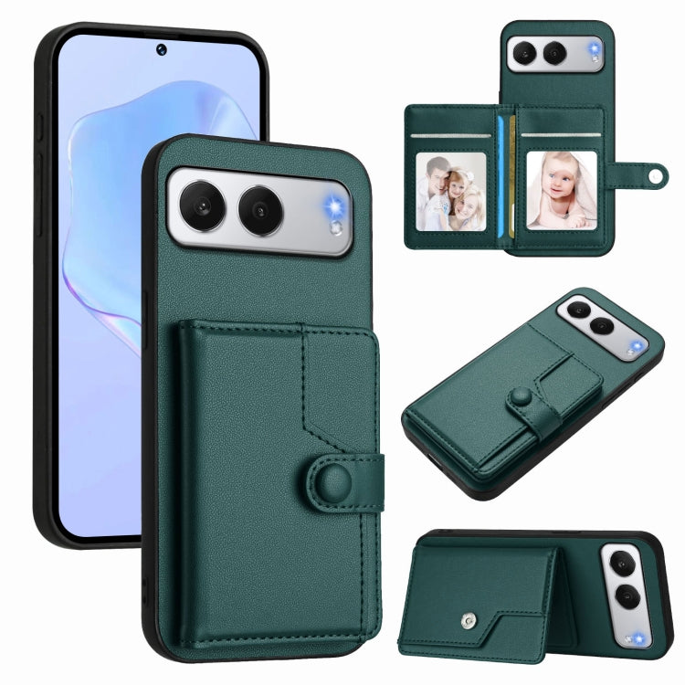 Button Card Bag RFID Anti-theft Phone Case, For OnePlus 13T, For OnePlus Ace 5 / Ace 5 Pro, For OnePlus Nord 4, For OnePlus Nord CE4 Lite 5G