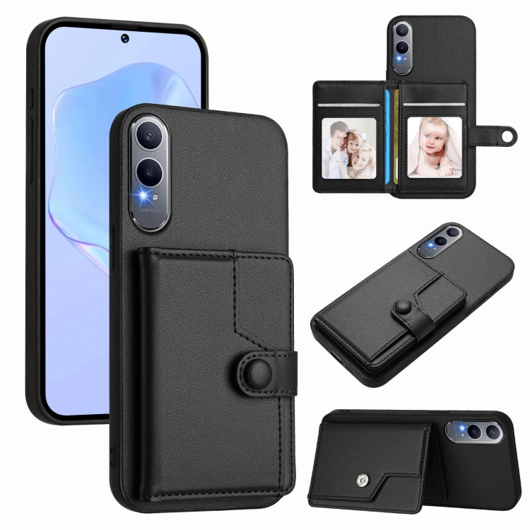 Button Card Bag RFID Anti-theft Phone Case, For OnePlus 13T, For OnePlus Ace 5 / Ace 5 Pro, For OnePlus Nord 4, For OnePlus Nord CE4 Lite 5G