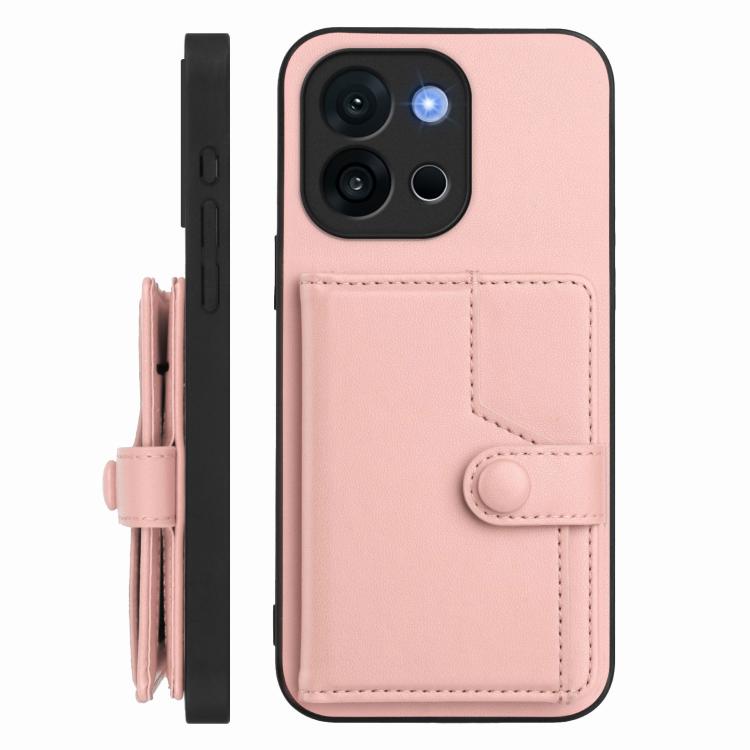 Button Card Bag RFID Anti-theft Phone Case, For OnePlus 13T, For OnePlus Ace 5 / Ace 5 Pro, For OnePlus Nord 4, For OnePlus Nord CE4 Lite 5G
