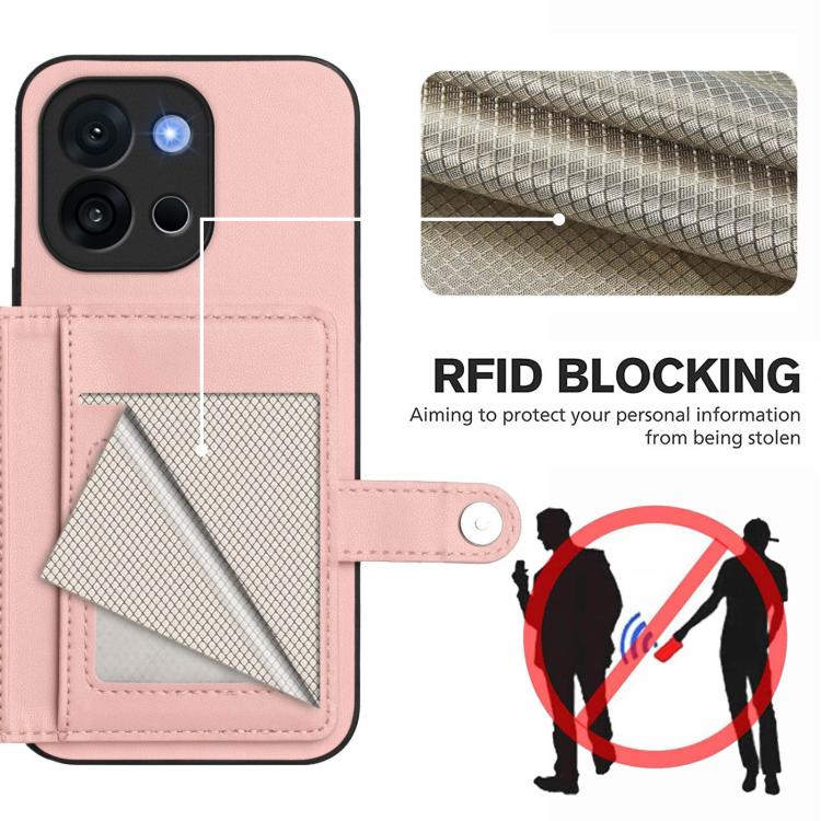 Button Card Bag RFID Anti-theft Phone Case, For OnePlus 13T, For OnePlus Ace 5 / Ace 5 Pro, For OnePlus Nord 4, For OnePlus Nord CE4 Lite 5G