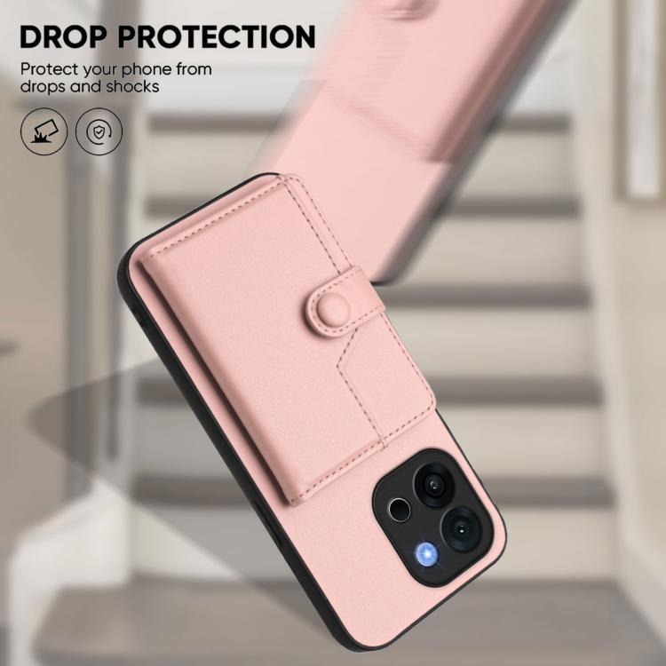 Button Card Bag RFID Anti-theft Phone Case, For OnePlus 13T, For OnePlus Ace 5 / Ace 5 Pro, For OnePlus Nord 4, For OnePlus Nord CE4 Lite 5G