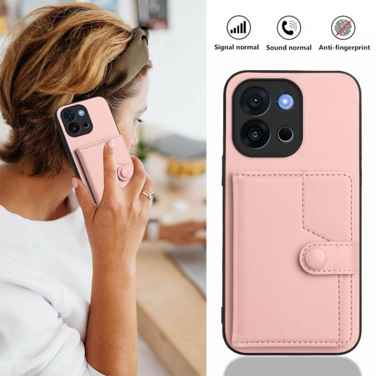 Button Card Bag RFID Anti-theft Phone Case, For OnePlus 13T, For OnePlus Ace 5 / Ace 5 Pro, For OnePlus Nord 4, For OnePlus Nord CE4 Lite 5G