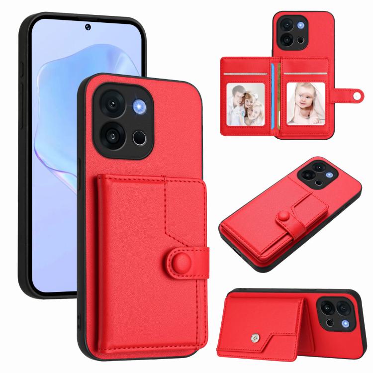 Button Card Bag RFID Anti-theft Phone Case, For OnePlus 13T, For OnePlus Ace 5 / Ace 5 Pro, For OnePlus Nord 4, For OnePlus Nord CE4 Lite 5G