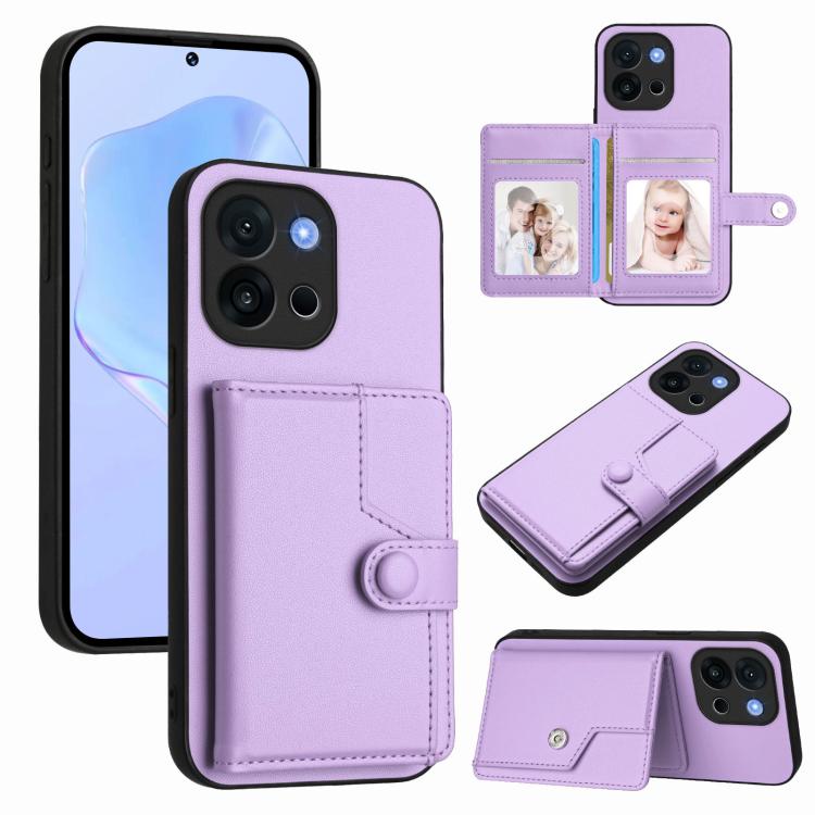 Button Card Bag RFID Anti-theft Phone Case, For OnePlus 13T, For OnePlus Ace 5 / Ace 5 Pro, For OnePlus Nord 4, For OnePlus Nord CE4 Lite 5G