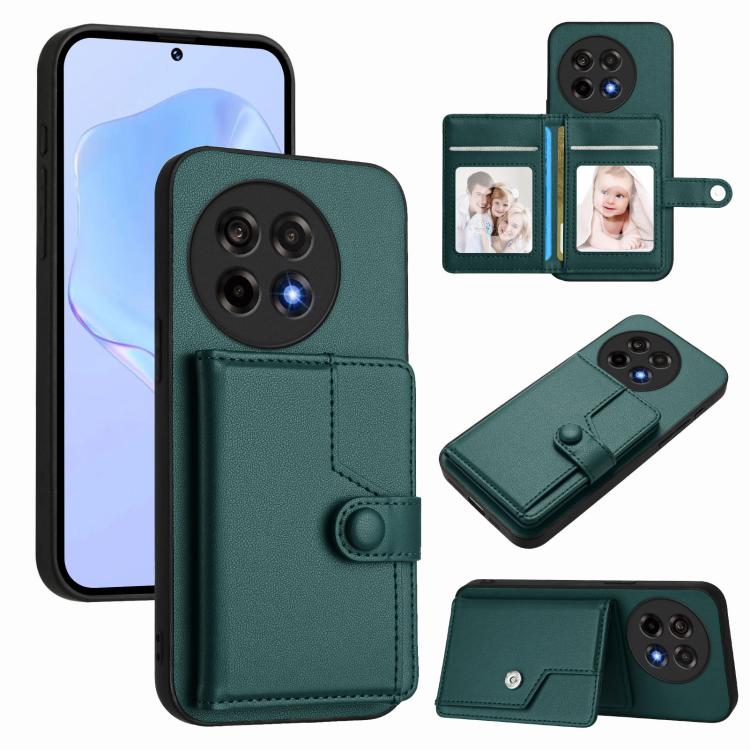 Button Card Bag RFID Anti-theft Phone Case, For OnePlus 13T, For OnePlus Ace 5 / Ace 5 Pro, For OnePlus Nord 4, For OnePlus Nord CE4 Lite 5G
