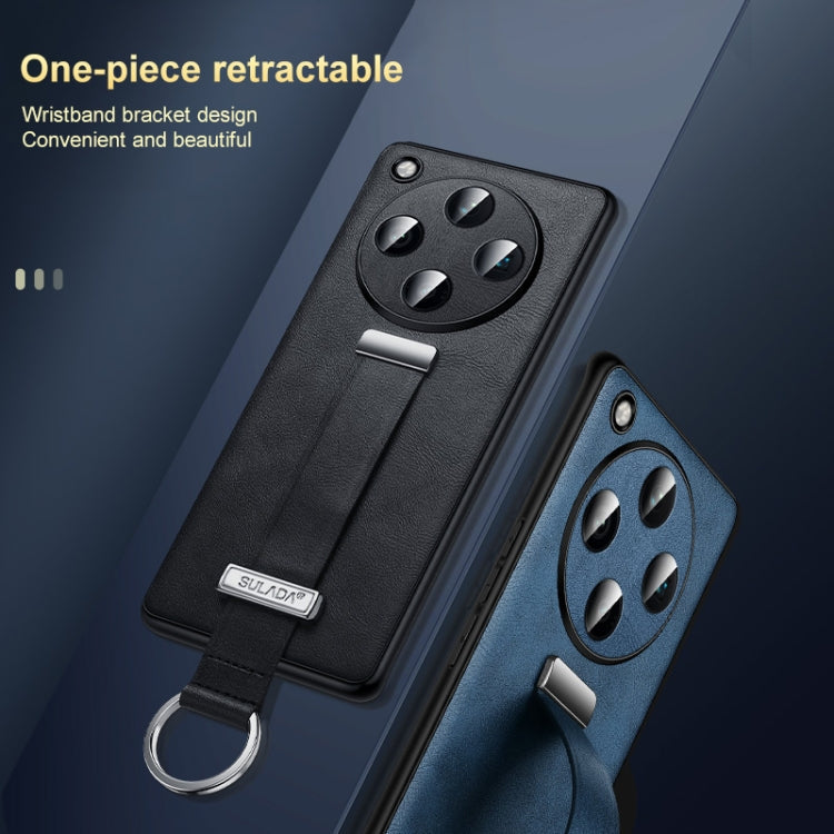 For OPPO Find X8 Pro SULADA PC + Leather Texture Skin Feel Shockproof Phone Case(Black)