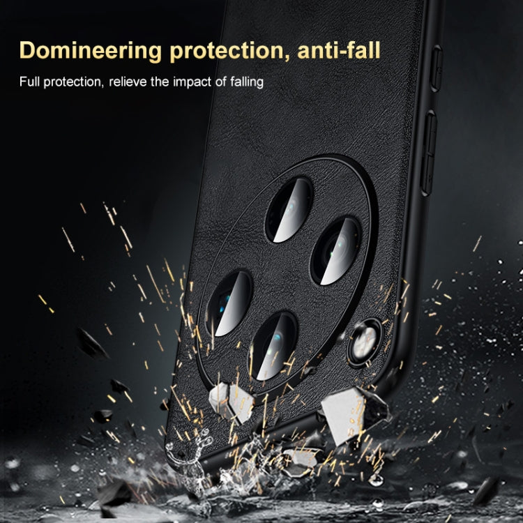 For OPPO Find X8 SULADA Shockproof TPU + Handmade Leather Phone Case(Orange)