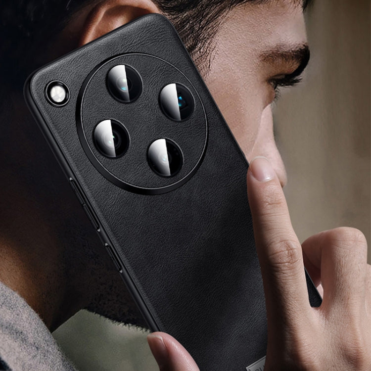 For OPPO Find X8 Pro SULADA Shockproof TPU + Handmade Leather Phone Case(Red)
