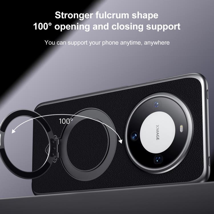 For Huawei Pura 70 Pro / 70 Pro+ SULADA Top Grain Leather MagSafe Magnetic Holder Phone Case(Green)