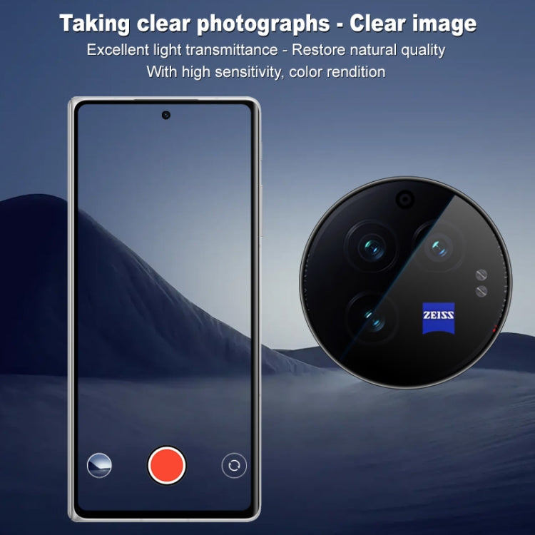 For vivo X Fold3 imak HD Glass Rear Camera Lens Film, Self-positioning Version
