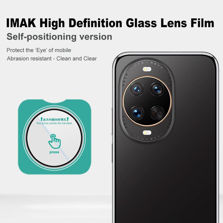 For Huawei nova 14 Ultra imak HD Glass Rear Camera Lens Film, Self-positioning Version