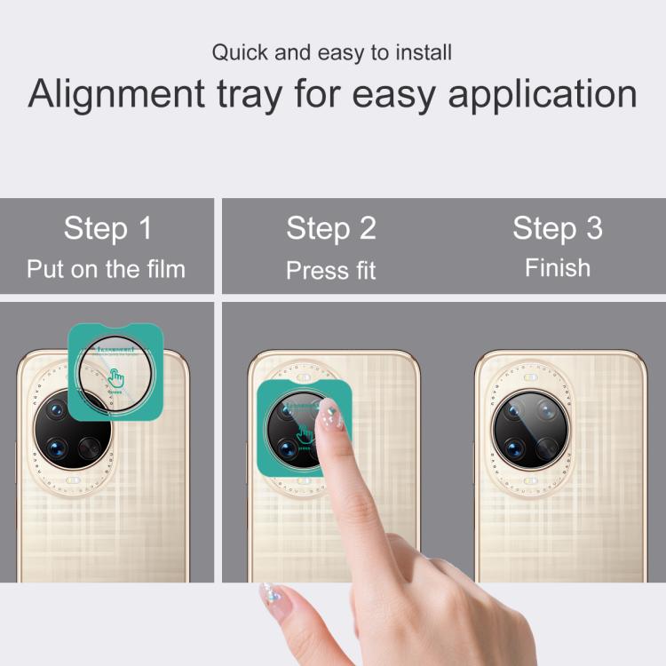 For Huawei nova 14 Ultra imak HD Glass Rear Camera Lens Film, Self-positioning Version