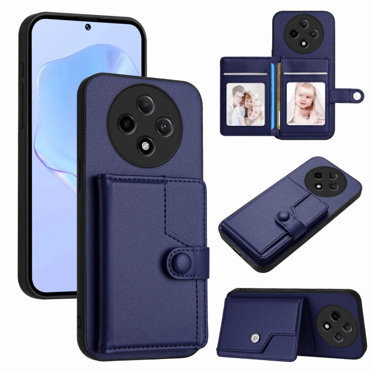 Button Card Bag RFID Anti-theft Phone Case, For OPPO Reno12 Global, For OPPO K12 5G, For OPPO A3 Pro 5G, For OPPO Reno11 F / F25 Pro