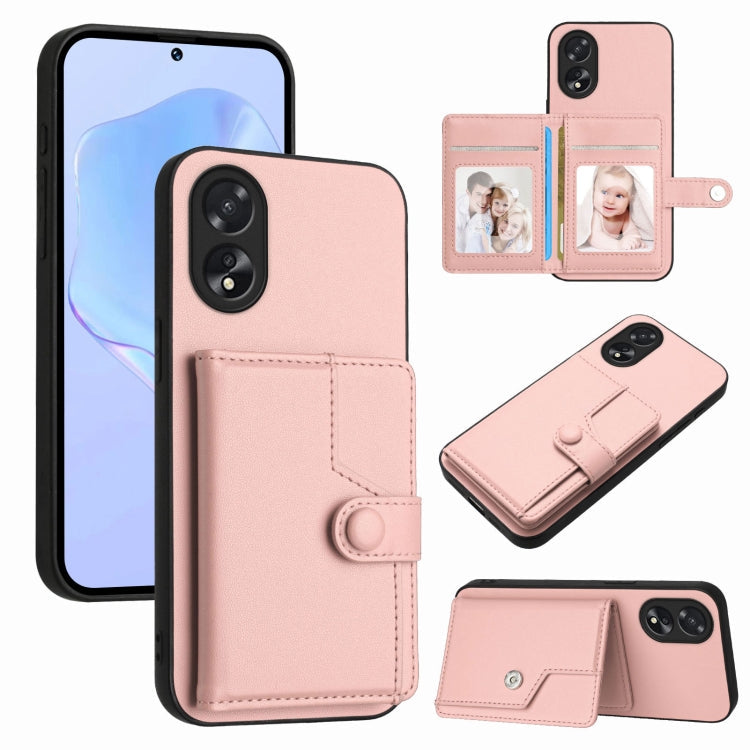 Button Card Bag RFID Anti-theft Phone Case, For OPPO Reno11 Global, For OPPO Reno11 Pro Global, For OPPO A58 / A58x / A1x, For OPPO A38 4G / A18 4G Global