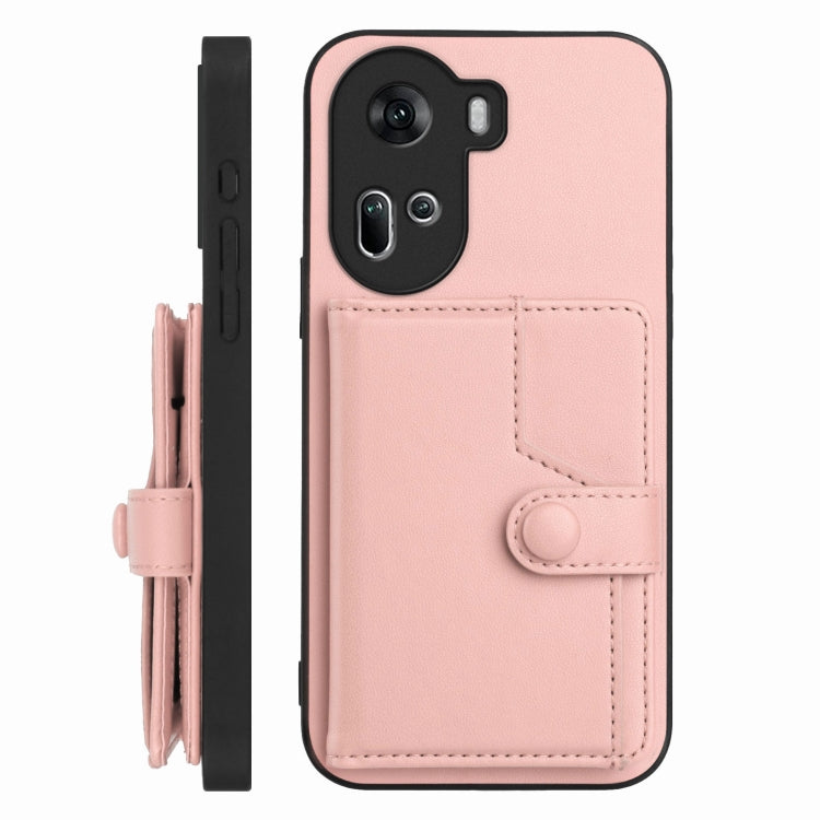 Button Card Bag RFID Anti-theft Phone Case, For OPPO Reno11 Global, For OPPO Reno11 Pro Global, For OPPO A58 / A58x / A1x, For OPPO A38 4G / A18 4G Global