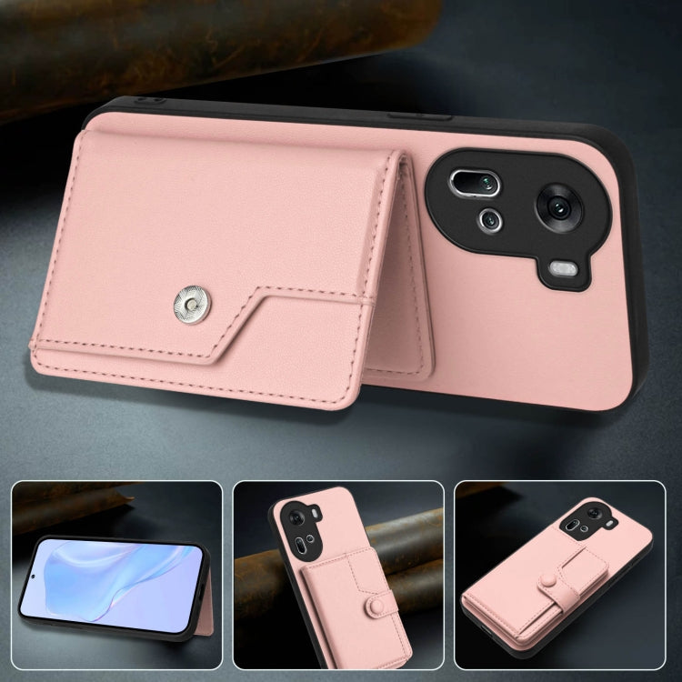 Button Card Bag RFID Anti-theft Phone Case, For OPPO Reno11 Global, For OPPO Reno11 Pro Global, For OPPO A58 / A58x / A1x, For OPPO A38 4G / A18 4G Global