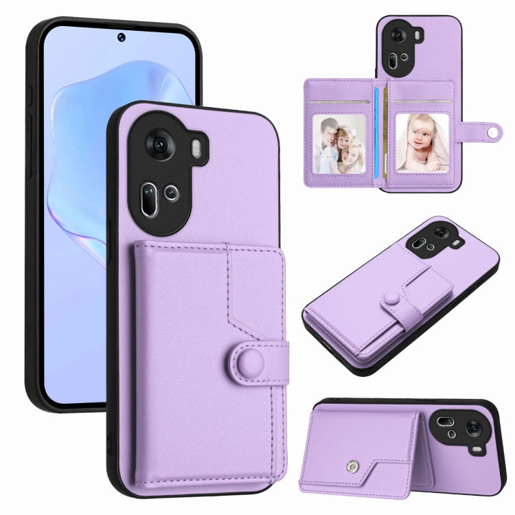 Button Card Bag RFID Anti-theft Phone Case, For OPPO Reno11 Global, For OPPO Reno11 Pro Global, For OPPO A58 / A58x / A1x, For OPPO A38 4G / A18 4G Global