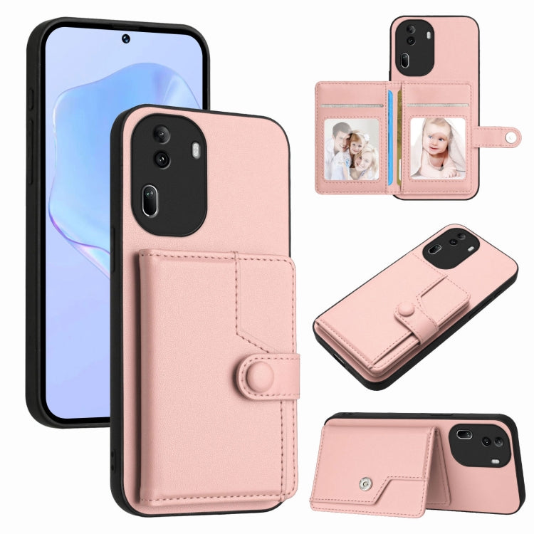 Button Card Bag RFID Anti-theft Phone Case, For OPPO Reno11 Global, For OPPO Reno11 Pro Global, For OPPO A58 / A58x / A1x, For OPPO A38 4G / A18 4G Global