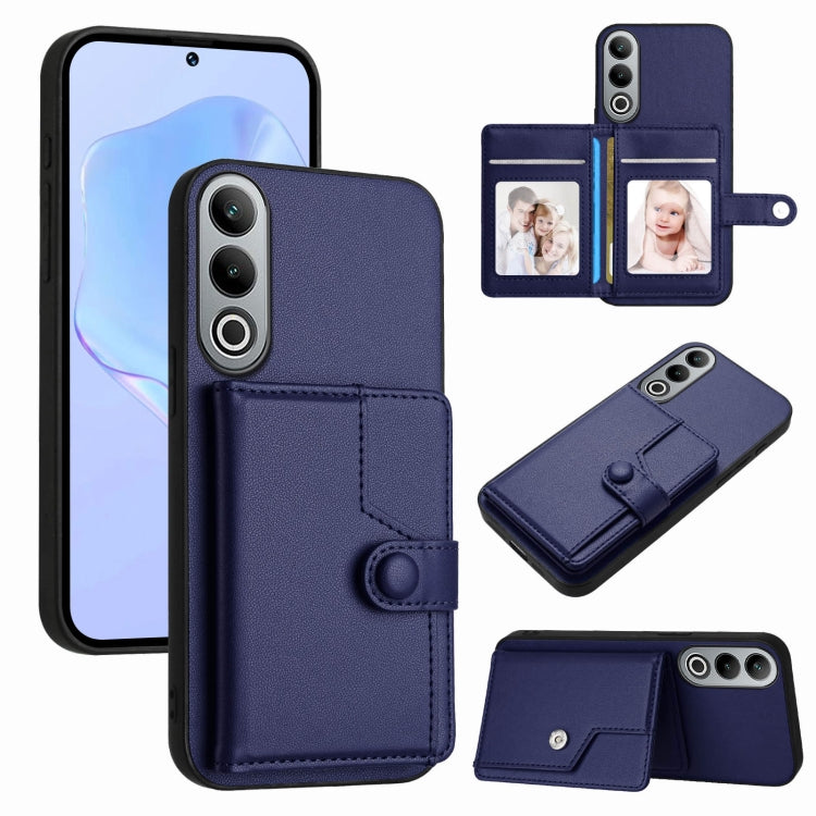Button Card Bag RFID Anti-theft Phone Case, For OPPO Reno12 Global, For OPPO K12 5G, For OPPO A3 Pro 5G, For OPPO Reno11 F / F25 Pro