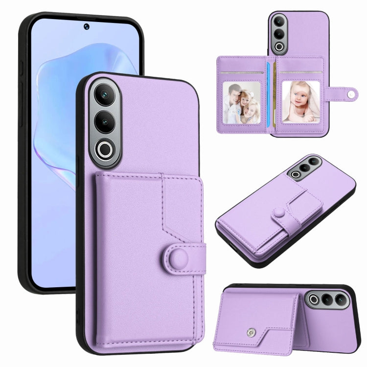 Button Card Bag RFID Anti-theft Phone Case, For OPPO Reno12 Global, For OPPO K12 5G, For OPPO A3 Pro 5G, For OPPO Reno11 F / F25 Pro