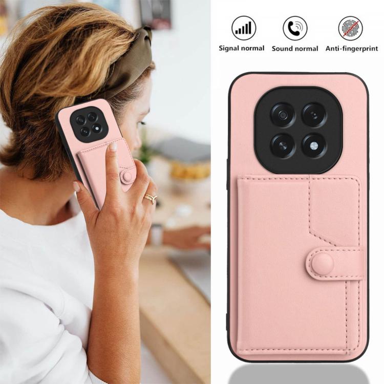 Button Card Bag RFID Anti-theft Phone Case, For OPPO A5 / F29, For OPPO Find X8s+, For OPPO Find X8s, For OPPO Find X8 Ultra