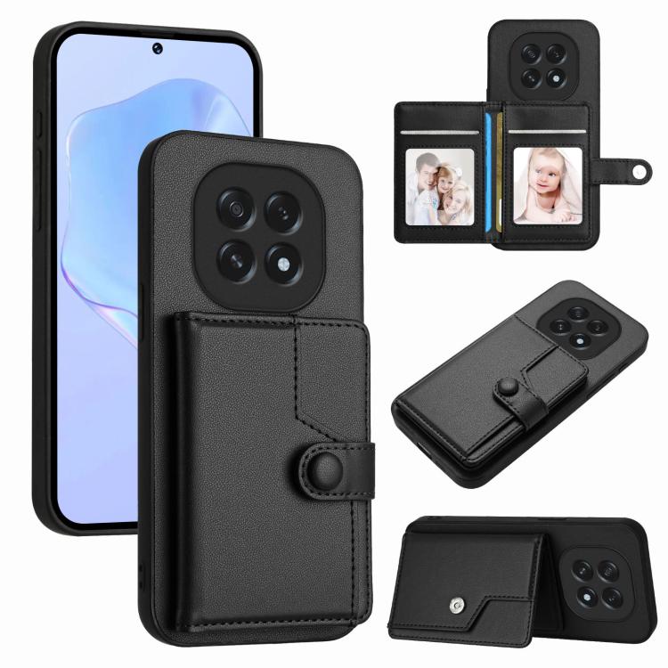 Button Card Bag RFID Anti-theft Phone Case, For OPPO A5 / F29, For OPPO Find X8s+, For OPPO Find X8s, For OPPO Find X8 Ultra