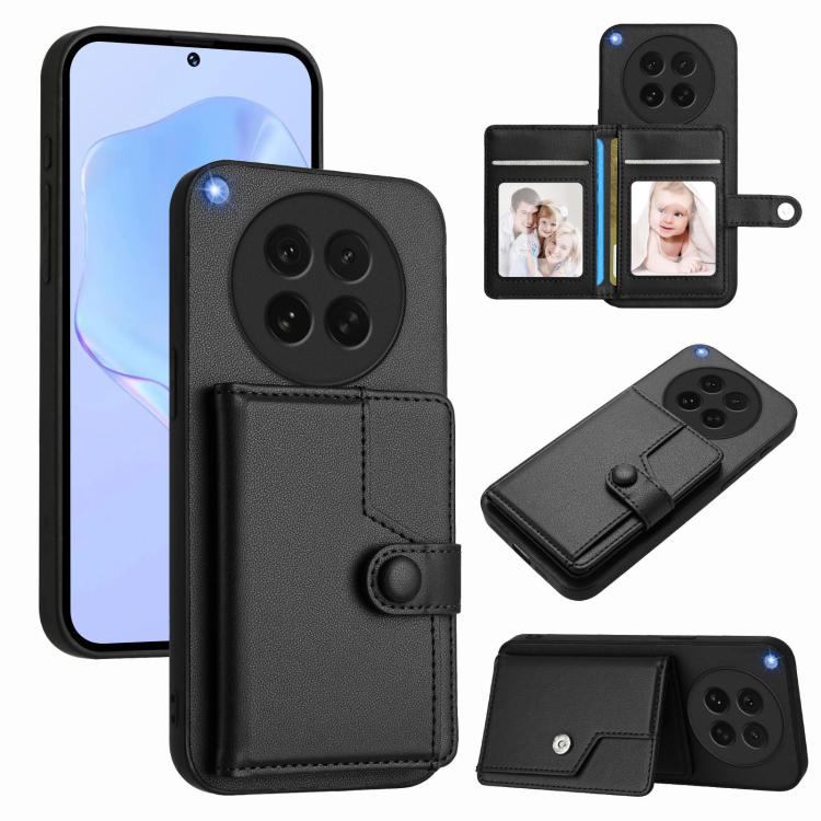 Button Card Bag RFID Anti-theft Phone Case, For OPPO A5 / F29, For OPPO Find X8s+, For OPPO Find X8s, For OPPO Find X8 Ultra