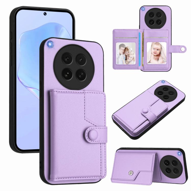 Button Card Bag RFID Anti-theft Phone Case, For OPPO A5 / F29, For OPPO Find X8s+, For OPPO Find X8s, For OPPO Find X8 Ultra