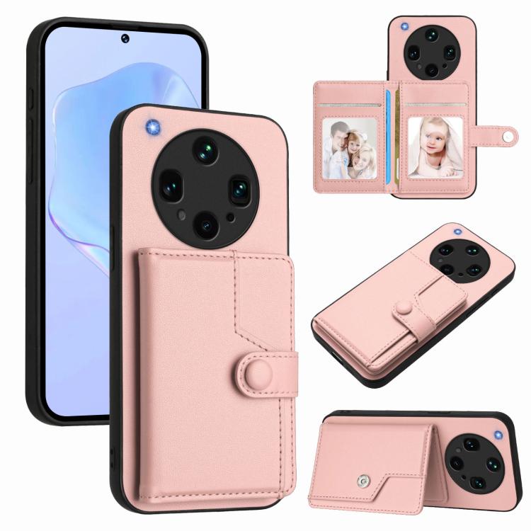 Button Card Bag RFID Anti-theft Phone Case, For OPPO A5 / F29, For OPPO Find X8s+, For OPPO Find X8s, For OPPO Find X8 Ultra