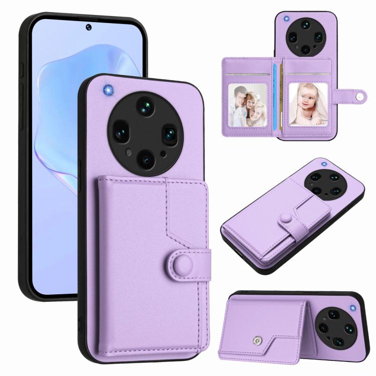 Button Card Bag RFID Anti-theft Phone Case, For OPPO A5 / F29, For OPPO Find X8s+, For OPPO Find X8s, For OPPO Find X8 Ultra