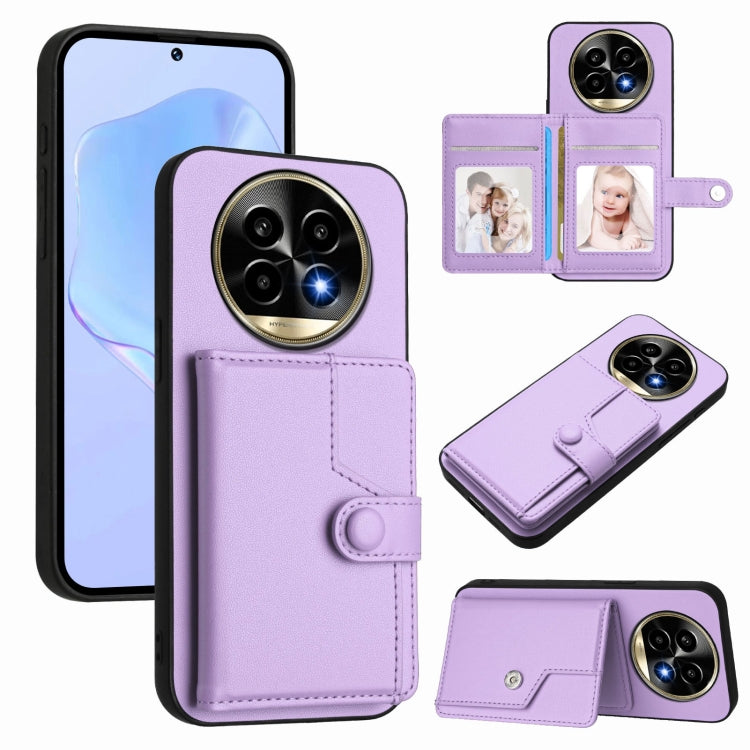 Button Card Bag RFID Anti-theft Phone Case, For Realme 14, For Realme 14 Pro+, For Realme 14 Pro, For Realme 13 Pro / 13 Pro+ 5G