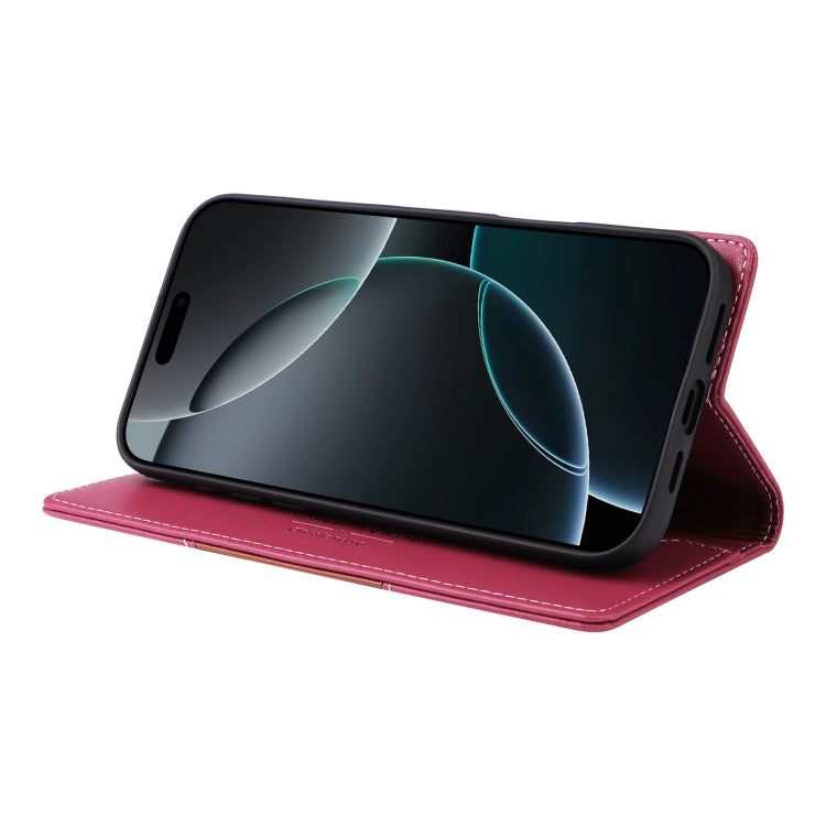 For iPhone 13 Pro Max GQUTROBE G01 RFID Anti-theft Leather Phone Case(Red)
