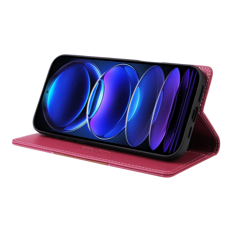 For Redmi Note 12 Pro+ GQUTROBE G01 RFID Anti-theft Leather Phone Case(Red)