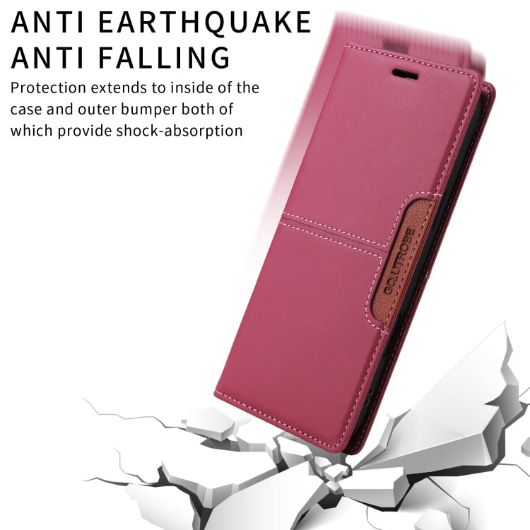For Redmi Note 13 Pro+ GQUTROBE G01 RFID Anti-theft Leather Phone Case(Red)
