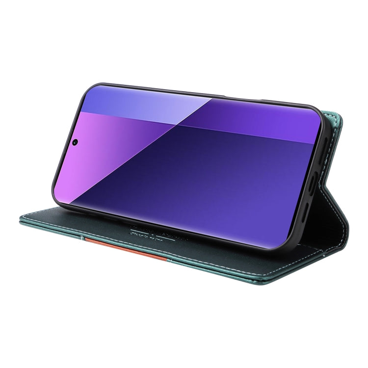 For Redmi Note 13 Pro+ GQUTROBE G01 RFID Anti-theft Leather Phone Case(Green)