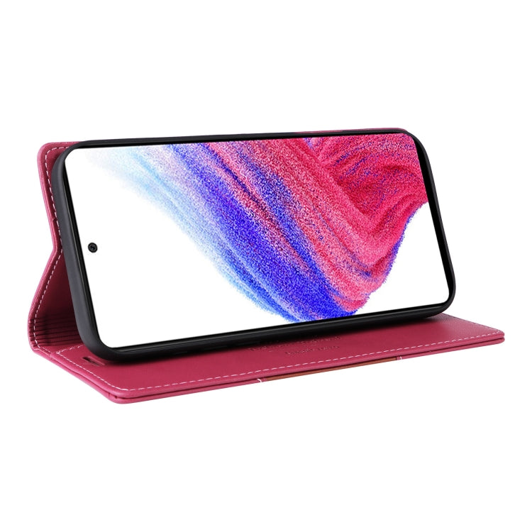 For Samsung Galaxy A32 5G GQUTROBE G01 RFID Anti-theft Leather Phone Case(Red)