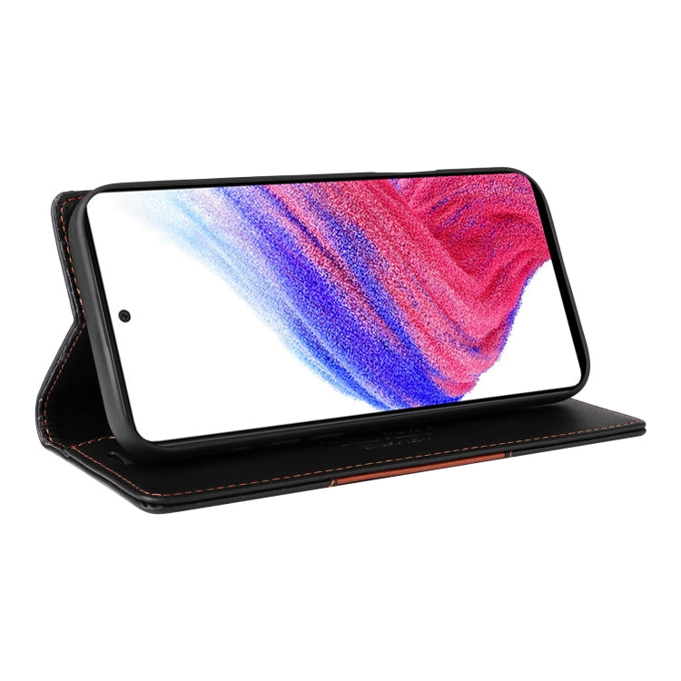 For Samsung Galaxy A53 5G GQUTROBE G01 RFID Anti-theft Leather Phone Case(Black)
