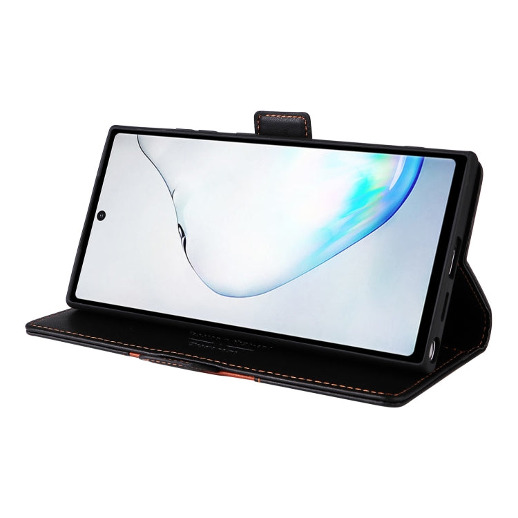 For Samsung Galaxy Note10+ GQUTROBE G01 RFID Anti-theft Leather Phone Case(Black)