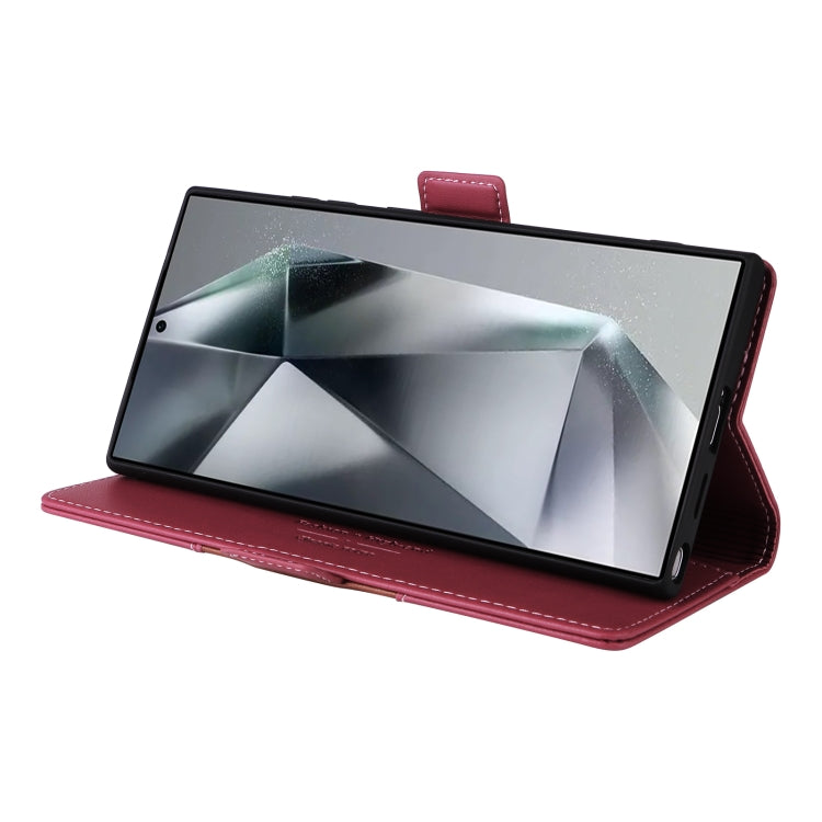 For Samsung Galaxy S23 Ultra 5G GQUTROBE G01 RFID Anti-theft Leather Phone Case(Red)