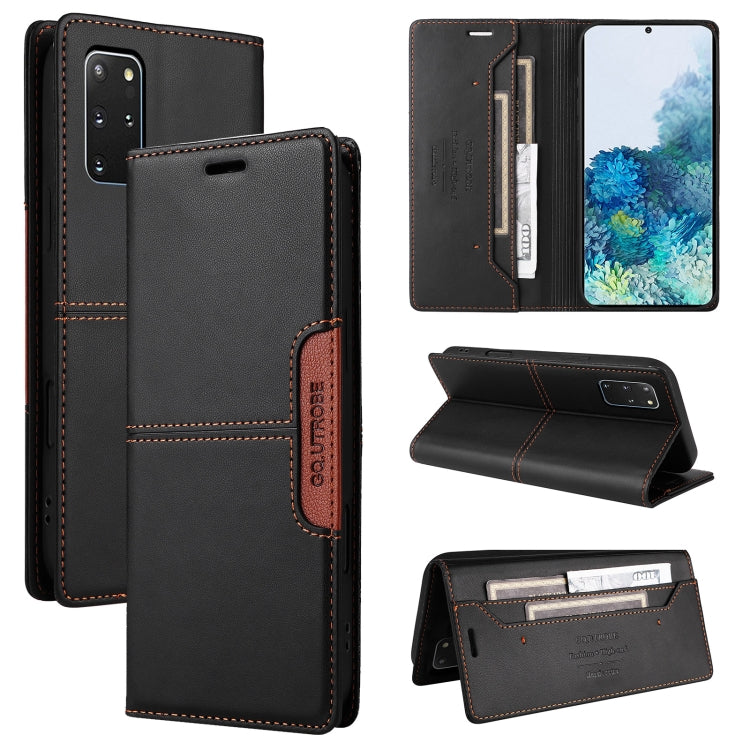 For Samsung Galaxy S20+ GQUTROBE G01 RFID Anti-theft Leather Phone Case(Black)