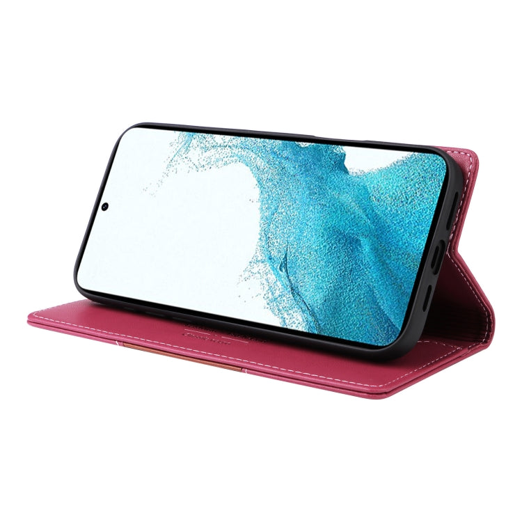 For Samsung Galaxy S22+ 5G GQUTROBE G01 RFID Anti-theft Leather Phone Case(Red)